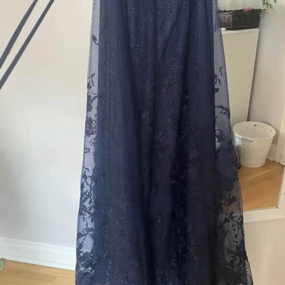 Navy Blue Grad / Prom Dress - Picture 7 of 7